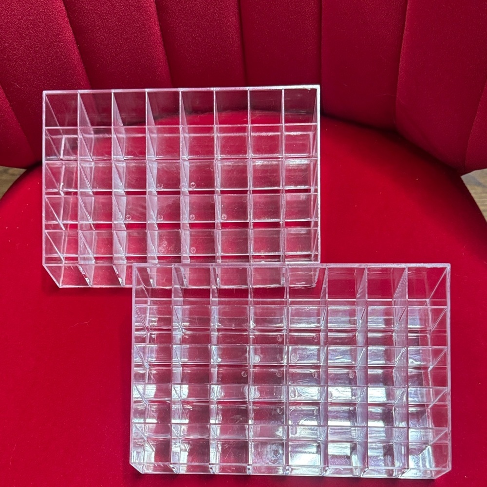 2 Pack Lipstick & Makeup Organizer, 40 Slot Acrylic Cosmetic Display Case - Picture 5 of 9